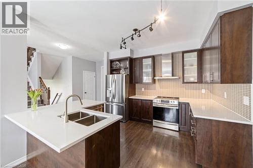4 Tinlin Drive, Binbrook, ON - Indoor Photo Showing Kitchen With Double Sink With Upgraded Kitchen