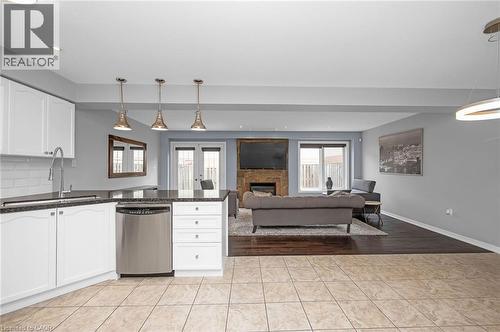 23 Bellflower Boulevard, Hamilton, ON - Indoor Photo Showing Kitchen With Double Sink