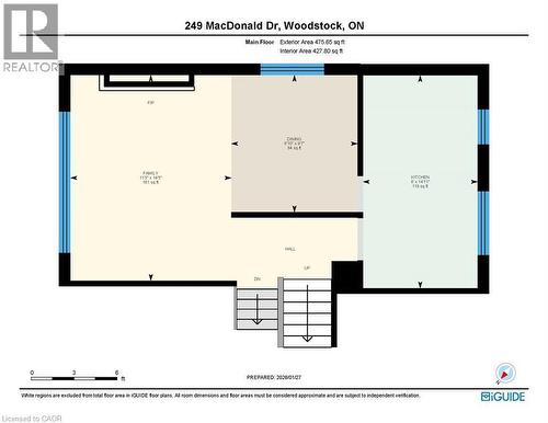 View of floor plan / room layout - 249 Macdonald Drive, Woodstock, ON - Other