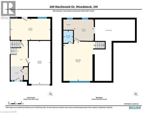 View of floor plan / room layout - 249 Macdonald Drive, Woodstock, ON - Other