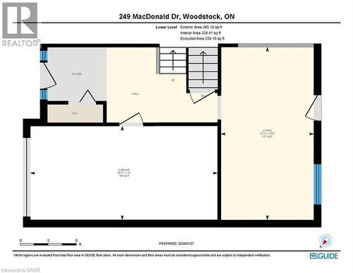 View of home floor plan - 249 Macdonald Drive, Woodstock, ON - Other