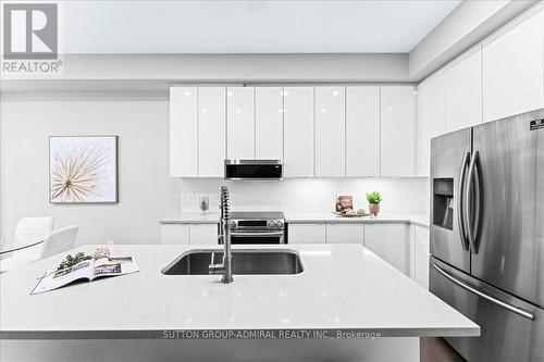 131 Lebovic Campus Drive, Vaughan, ON - Indoor Photo Showing Kitchen With Stainless Steel Kitchen With Double Sink With Upgraded Kitchen