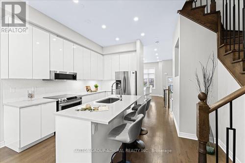 131 Lebovic Campus Drive, Vaughan, ON - Indoor Photo Showing Kitchen With Stainless Steel Kitchen With Upgraded Kitchen