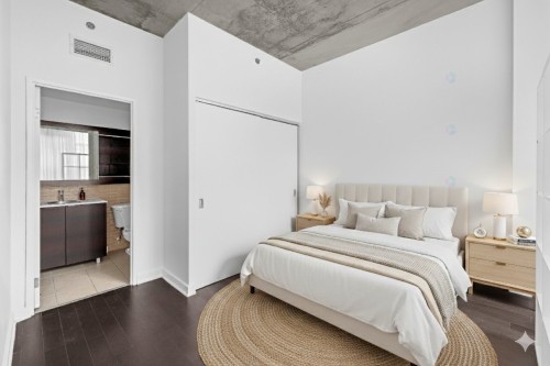 Master Bedroom - 405-630 Rue William, Montréal (Ville-Marie), QC - Indoor Photo Showing Bedroom