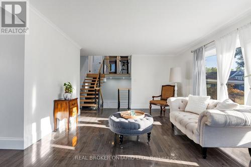 Large Bay Window in Living Room - 13 Pine Tree Crescent, Brampton, ON - Indoor Photo Showing Living Room