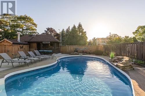Pool Liner on 8 Years - 13 Pine Tree Crescent, Brampton, ON - Outdoor With In Ground Pool With Backyard