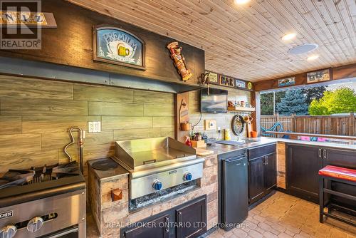 Thermador Gril & Hamilton Fridge - 13 Pine Tree Crescent, Brampton, ON - Indoor Photo Showing Kitchen