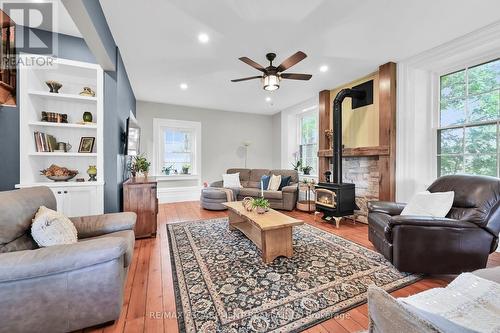 463 Concession 14 Road, Haldimand, ON - Indoor Photo Showing Living Room With Fireplace
