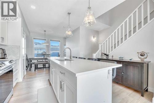196 Wolf Hollow Park Se, Calgary, AB - Indoor Photo Showing Kitchen With Upgraded Kitchen