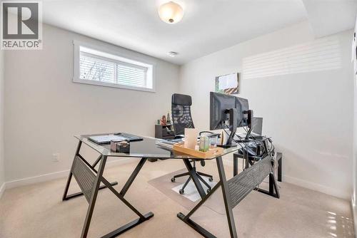 Fourth Bedroom - Lower Level - 196 Wolf Hollow Park Se, Calgary, AB - Indoor Photo Showing Office