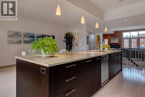 Quartz countertops throughout - 416 Aspen Meadows Hill Sw, Calgary, AB - Indoor Photo Showing Kitchen With Double Sink