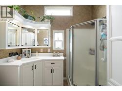 Functional bathroom with updates including quartz counter - 