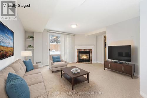 VirtualStage - 76 River Drive, Halton Hills, ON - Indoor Photo Showing Living Room With Fireplace