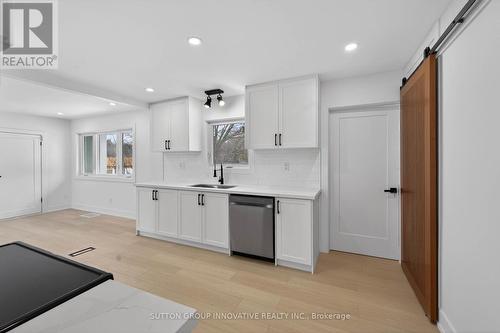124 Corman Avenue, Hamilton, ON - Indoor Photo Showing Kitchen With Double Sink
