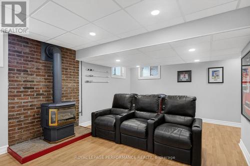 14 Gold Crescent, Russell, ON - Indoor Photo Showing Basement With Fireplace