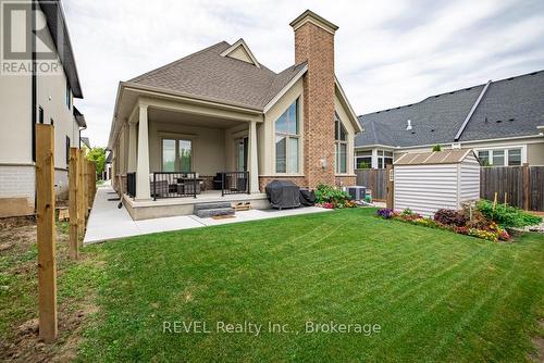 Yard has since been fully fenced in - 75 Millpond Road, Niagara-On-The-Lake (St. Davids), ON - Outdoor With Deck Patio Veranda