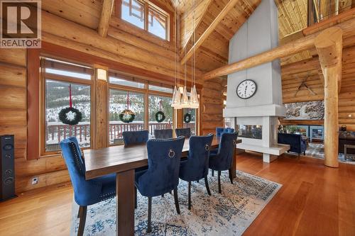 1783 Greywolf Drive, Panorama, BC - Indoor Photo Showing Dining Room With Fireplace