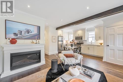 307 Warden Avenue, Toronto, ON - Indoor Photo Showing Living Room With Fireplace