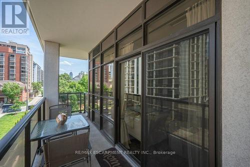 302 - 90 Charlton Avenue W, Hamilton, ON - Outdoor With Balcony With Exterior