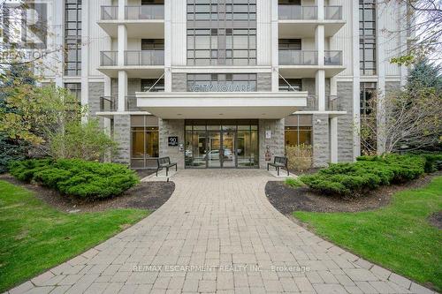 302 - 90 Charlton Avenue W, Hamilton, ON - Outdoor With Balcony With Facade