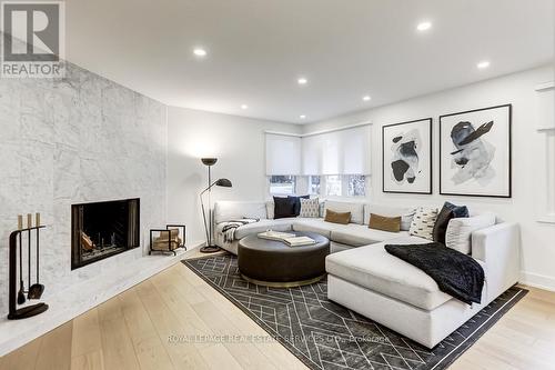 8 Birchcroft Road, Toronto, ON - Indoor Photo Showing Living Room With Fireplace