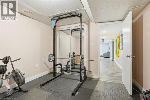 31 Galileo Boulevard, Brantford, ON - Indoor Photo Showing Gym Room