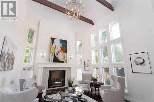 2064 Almira Court, Mississauga, ON - Indoor Photo Showing Living Room With Fireplace
