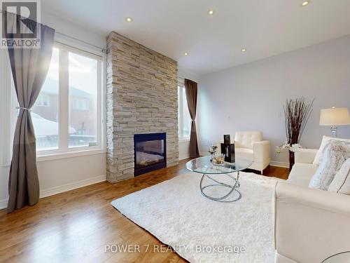 3 Demoray Court, Markham, ON - Indoor Photo Showing Living Room With Fireplace
