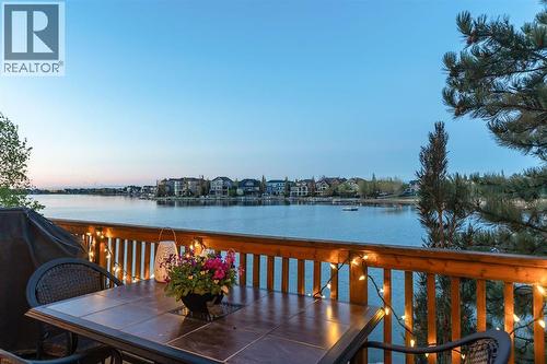 82 Auburn Sound Landing Se, Calgary, AB - Outdoor With Body Of Water With Deck Patio Veranda With View