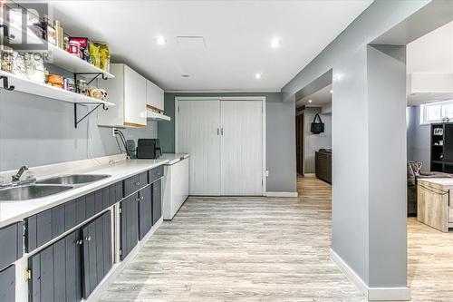 154 Charette Avenue, Chelmsford, ON - Indoor Photo Showing Kitchen With Double Sink