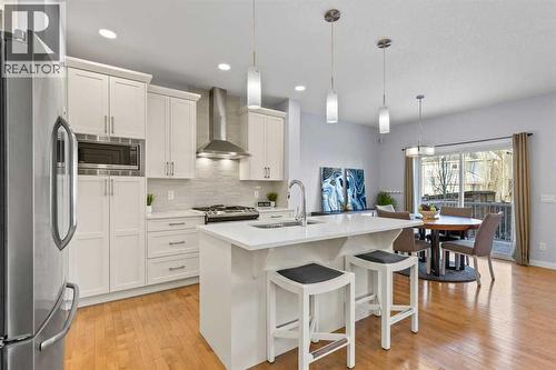 184 Masters Rise Se, Calgary, AB - Indoor Photo Showing Kitchen With Upgraded Kitchen