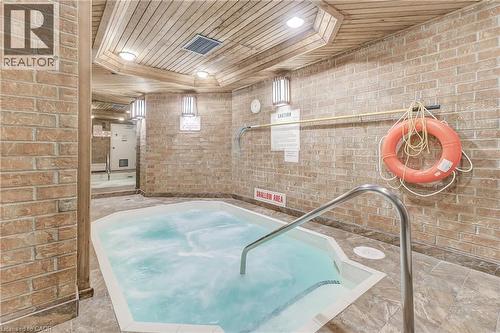 View of swimming pool with an in-ground hot tub - 3845 Lakeshore Boulevard W Unit# 804, Etobicoke, ON - Indoor Photo Showing Other Room
