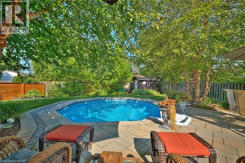 49 Postma Drive, Dunnville, ON - Outdoor With In Ground Pool With Backyard