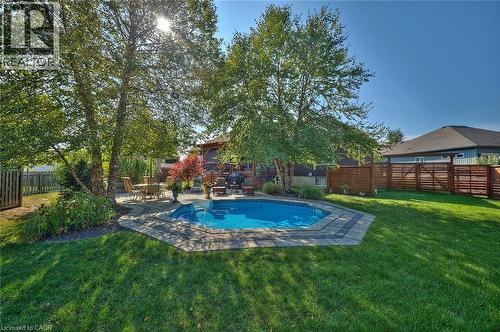 49 Postma Drive, Dunnville, ON - Outdoor With In Ground Pool With Backyard