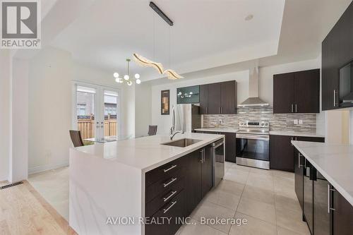 2417 Edward Leaver Trail, Oakville, ON - Indoor Photo Showing Kitchen With Upgraded Kitchen