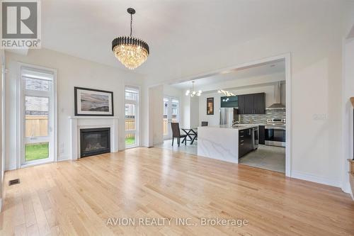 2417 Edward Leaver Trail, Oakville, ON - Indoor Photo Showing Living Room With Fireplace