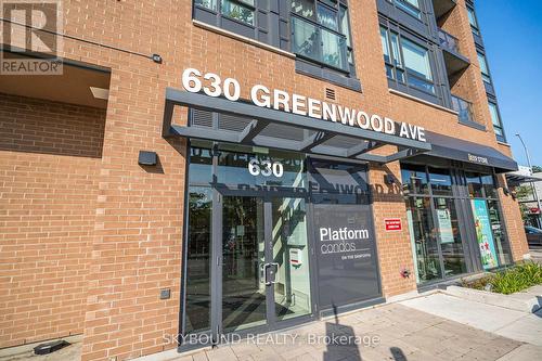 # 805 - 630 Greenwood Avenue, Toronto, ON - Outdoor