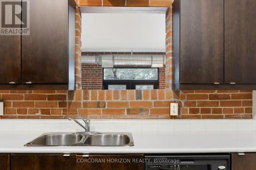 206 - 85 Spruce Street, Cambridge, ON - Indoor Photo Showing Kitchen With Double Sink