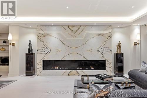 3802 - 200 Cumberland Street, Toronto, ON - Indoor Photo Showing Living Room With Fireplace