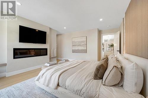 452 Westhaven Street, Waterloo, ON - Indoor Photo Showing Bedroom With Fireplace