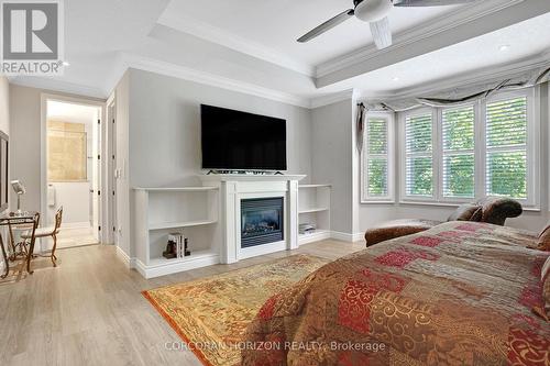 8 - 258 Edgewater Crescent, Kitchener, ON - Indoor Photo Showing Bedroom With Fireplace