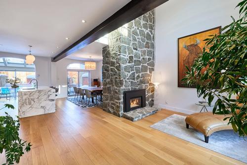 Overall view - 737  - 739 Rue De Versailles, Montréal (Ville-Marie), QC - Indoor Photo Showing Living Room With Fireplace
