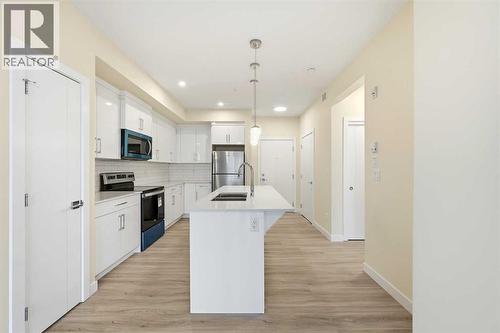 2221, 15 Skyview Point Crescent Ne, Calgary, AB - Indoor Photo Showing Kitchen With Upgraded Kitchen