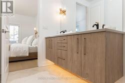 Floating Double Vanity with undermount Lighting - 