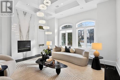 29 Junewood Crescent, Toronto, ON - Indoor Photo Showing Living Room With Fireplace