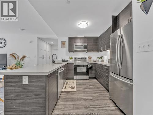 1675 Banwell Unit# 104, Windsor, ON - Indoor Photo Showing Kitchen With Stainless Steel Kitchen With Upgraded Kitchen