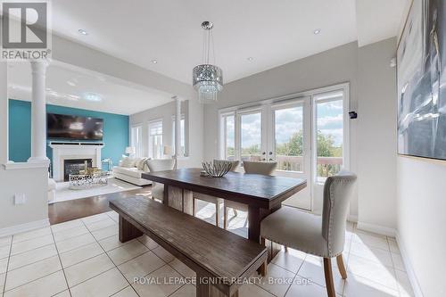 24 Arrowpoint Drive, Brampton, ON - Indoor Photo Showing Dining Room With Fireplace