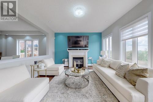 24 Arrowpoint Drive, Brampton, ON - Indoor Photo Showing Living Room With Fireplace