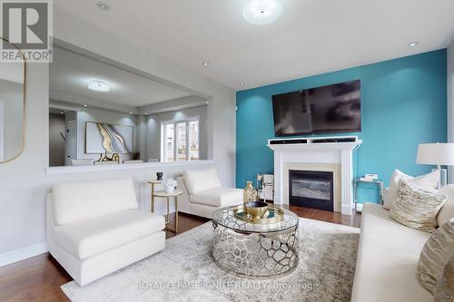 24 Arrowpoint Drive, Brampton, ON - Indoor Photo Showing Living Room With Fireplace