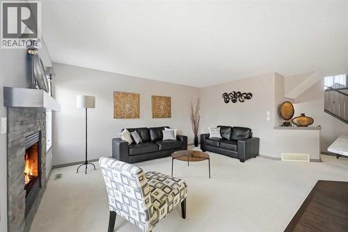 28 Skyview Shores Terrace Ne, Calgary, AB - Indoor Photo Showing Living Room With Fireplace